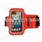 high quality cell phone armband, with key pocket, adjustable hook and loop strap