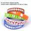 Hot Sale Silicone Wristband Imprinted Customizable Rubber Bracelets for Sport