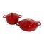 Cast Iron Enamel Casserole Cookware Soup and Stock Shallow Seafood Cooking Pot