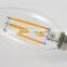 glass 4W 360 degree 220-240V LED filament bulb lighting