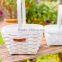 zakka decoration wooden chips weave flower pots