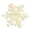 Cheap Price Wooden Crafts Christmas Ornament Wooden Carving Decoration Snowflake