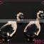 Wholesale High Quality Newest Design Alloy Gold Fancy Diamond Earrings