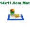 Small 11.5x14cm custom dab wax silicone mat clear silicone mat non-stick silicone slick mat for oil