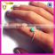 High qulaity gemstone jewelry with Bezel setting simple turquoise value 925 silver ring