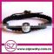 Wholesale Custom Eco-friendly Black String With Bead Wristband Kid Bracelet