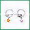 Elegant Shiny Crystal Zinc Alloy Custom Shaped Round Carabiner