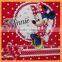 100% polyester Mickey Mouse Cartoon flat screen printing coral fleece blanket for kids