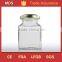 7oz stackable square glass storage jars honey with lid