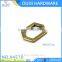 specialized antique brass hexagon ring for bag decoration accessories