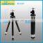 Black camera tripod for used mobile phone and camera
