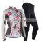 Custom cycling wear cycling long sleeve jersey and pants set cycling jersey oem custom dye sublimation long sleeve cycling wear