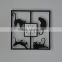 New fashion customizable four cats black quadrate acrylic wall clock                        
                                                Quality Choice