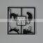 New Fashion Customizable Four Cats Black Quadrate Acrylic Wall Clock Quality Choice