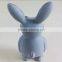 rabbit stressball pu foam gray rabbit animal promotion gift
