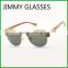 JM572 Zebra Wood Sunglasses Italy Design G15 Green Polarized Lens