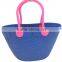 summer large silicone handle beach bag with EVA material