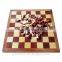 Book Style Wooden Folding Chess Game Set With Elastic Bells To Hold The Checkers Inside The Chess Box With King Height 2.2 Inch