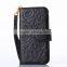 New arrival piriting leather wallet filp case for samsung s6