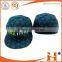 Hot selling hip pop flat brim snapback cap 3D embroidery PU leather brim snapback cap