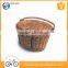 Low price bike accessories wicker bicycle basket/bike basket with handle