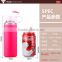 Heat resistant hot water glass drinking bottle wholesale for school
