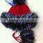 russian winter hat acrylic hat with fur ball