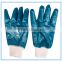 Nitrile fully dipped Coated nylon Gloves for chemical industrial