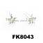 fancy bridal wedding crystal snowflake hair pins wholesale