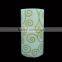 Big electronic pillar printed wax led candle with decal for house or party decor