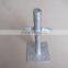 Galvanized or painted hollow base jack for scaffolding support