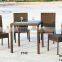 used aluminum frame rattan patio dining furniture sets YC039A YT42