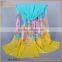 Latest arrival trendy style 100% ruffle silk scarf on sale