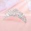 Wholesale silver plated alloy hair hoop crown rhinestone hair accessories for girls                        
                                                                                Supplier's Choice