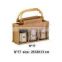 Recyclable Jute Screen Printing Wine Bottle carry Bag