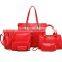 Popular blue handbag beautiful women handbag set 2015