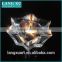 double triangles six rayed star candle holder bling coloured glass crystal tealight candle holder