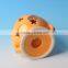 Wholesale orange ceramic halloween lantern with led light/tealight for 2016 halloween party