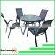 5 Piece Santorini Garden and Patio Furniture Set - 100% Aluminium Frame - Tab