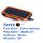 2016 Trendy Product for outdoor 15000mah Big Capacity Dual USB with Led Flash Light Portable Solar Power Bank Battery Charger