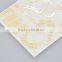 OEM custom shimmery custom gold foil tattoo waterproof temporary tattoo sticker shining gold foil flash tattoo