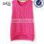 high quality clothing manufacturer geometric pattern cotton women sleeveless sweater vest