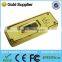 Ultra slim usb flash drive gold metal usb mini usb stick with no case 1g 2g 4g 8g 16g 32g