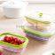 Silicone Transparent Container Food Grade Safe Food Storage Box