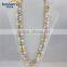 11mm AA Baroque Long Inches Freshwater Mixed Color Pearl Necklace