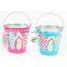 Metal multipurpose decorative ice bucket or beach pail