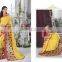 Natty Gold Georgettes Designers Saree/indian designers saree online shopping