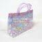 Fashion Design UV Printing Beach Bag Clear PVC Tote Bag