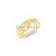 Fashionable 304 stainless steel heart shaped ring designs for girls