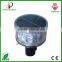 LED solar powered temporary road light used on guardrail